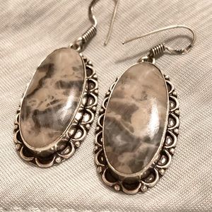 Jasper Earrings in Sterling Silver